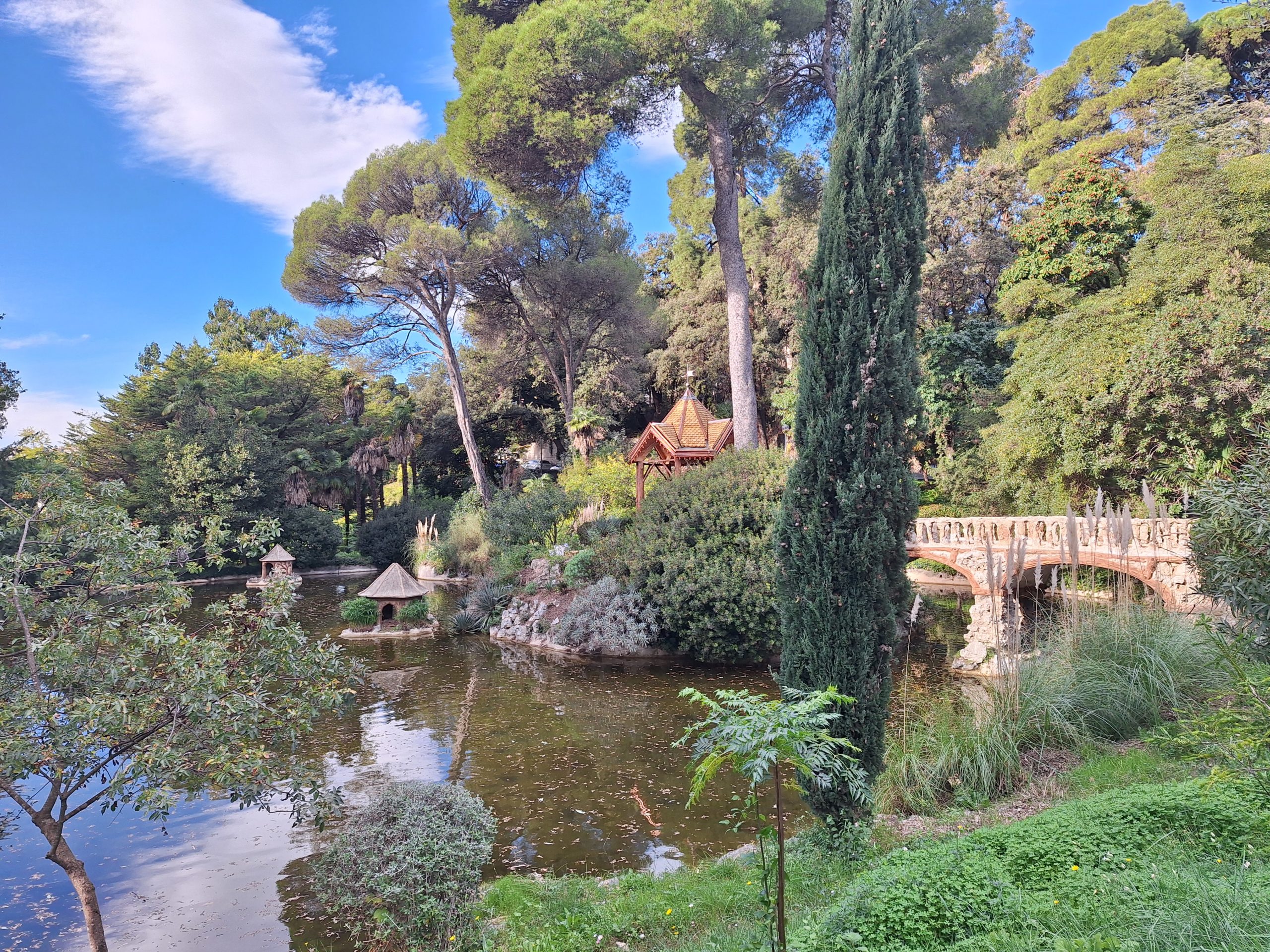 Décors du lac du campus de Valrose à Nice (06)